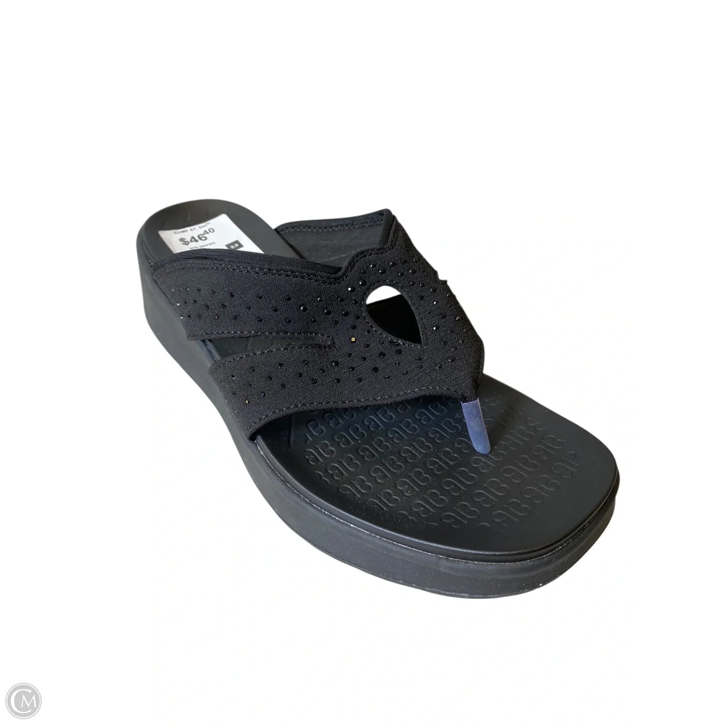 Sandals Heels Platform By Bzees In Black, Size: 9