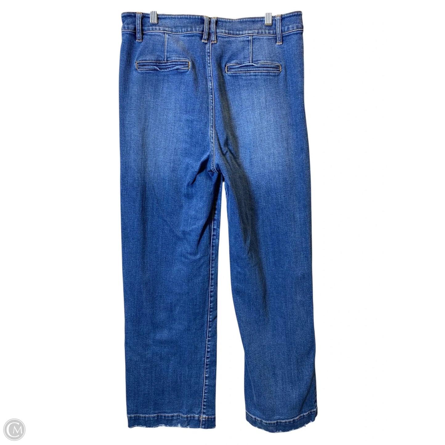 Jeans Wide Leg By Kancan In Blue Denim, Size: 14