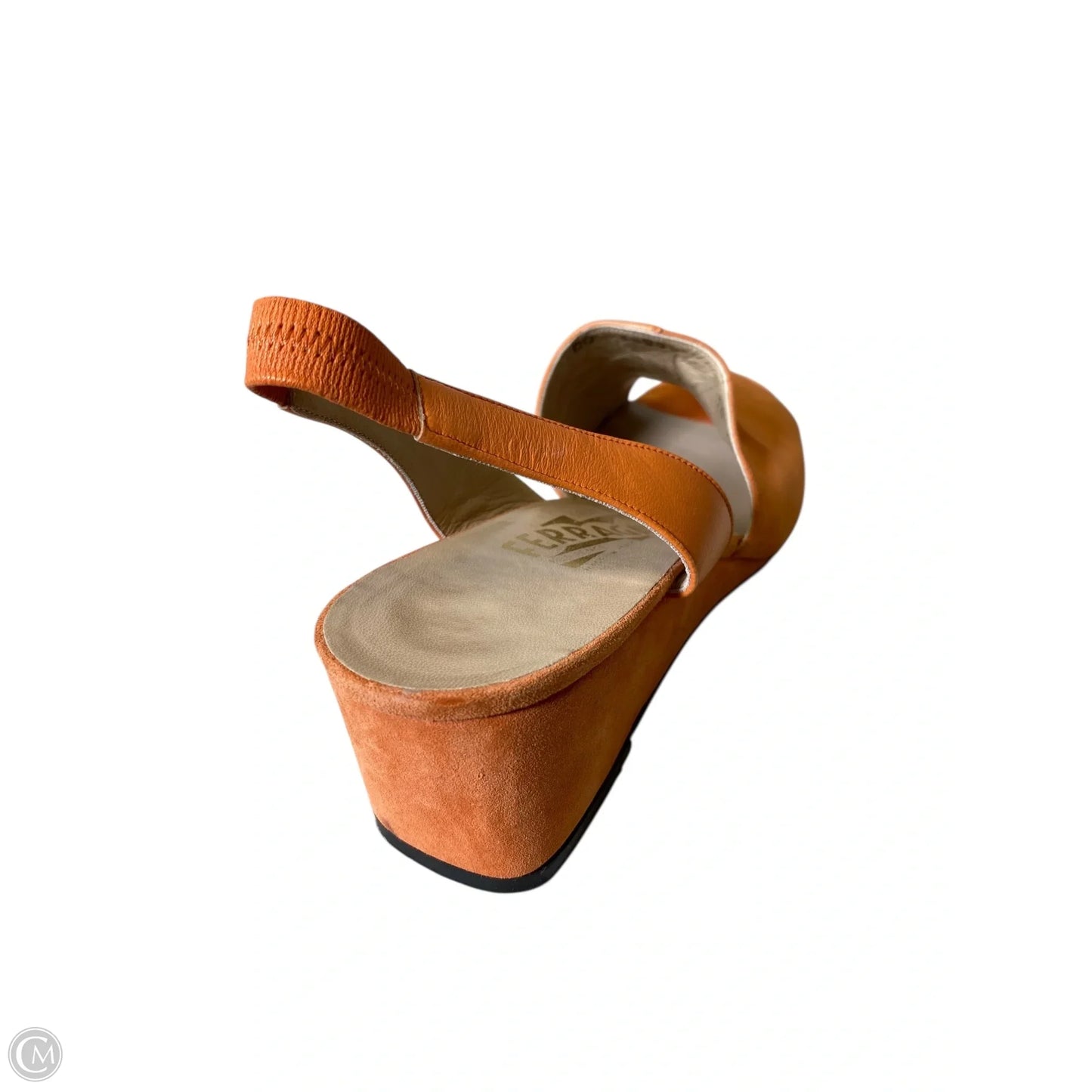 Shoes Luxury Designer By Ferragamo In Orange, Size: 10