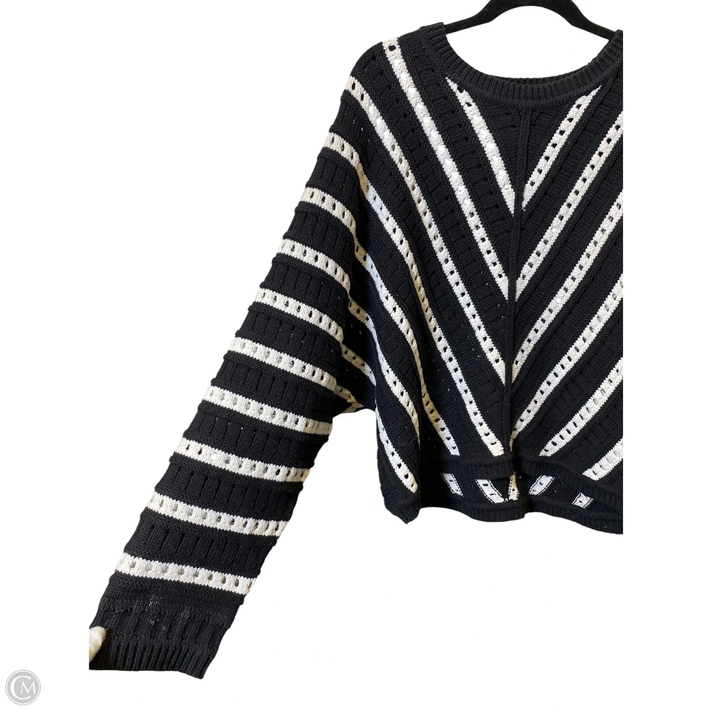 Sweater By Halogen In Black & White, Size: Xl