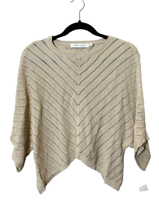 Sweater Short Sleeve By Bishop + Young In Cream, Size: S