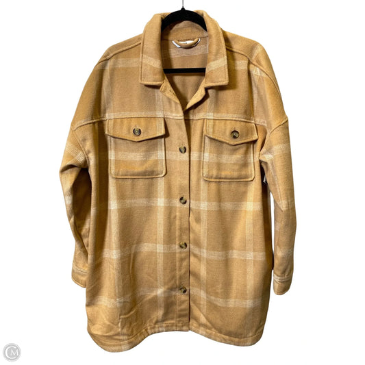 Jacket Shirt By Sonoma In Plaid Pattern, Size: Xxl