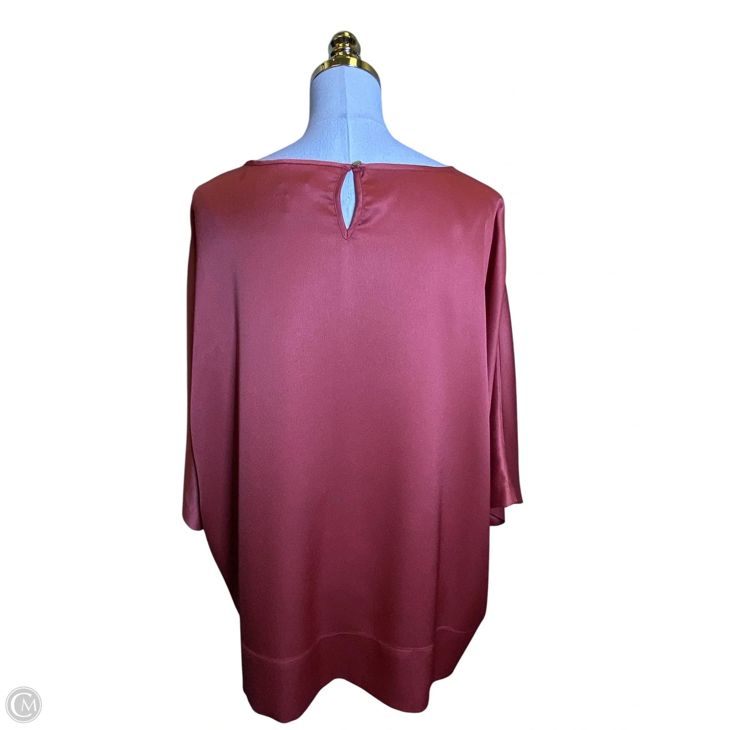 Top 3/4 Sleeve By Chicos In Orange, Size: Xl