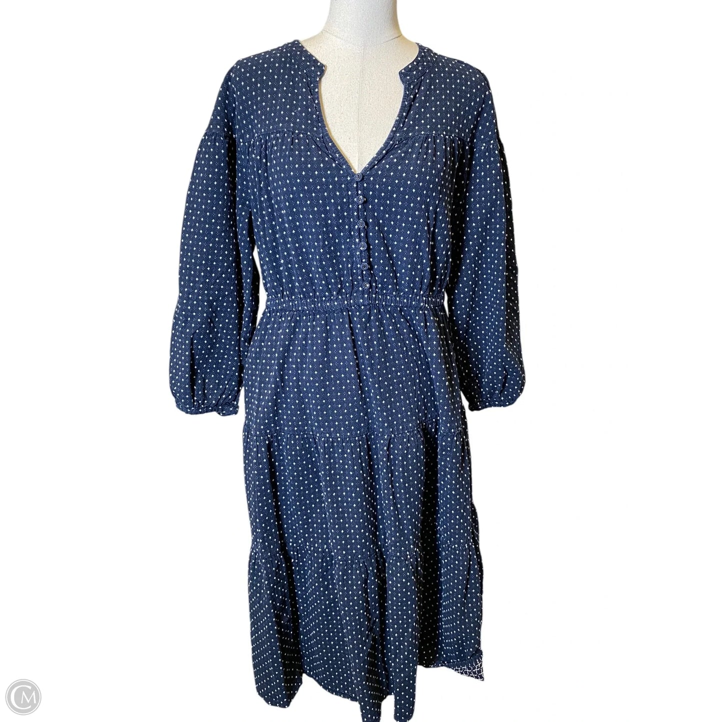 Dress Casual Midi By Madewell In Navy, Size: Xl