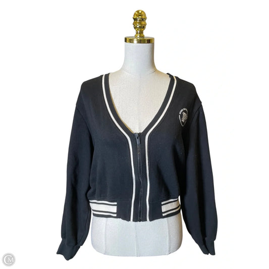 Jacket Fleece By Pink In Black, Size: L