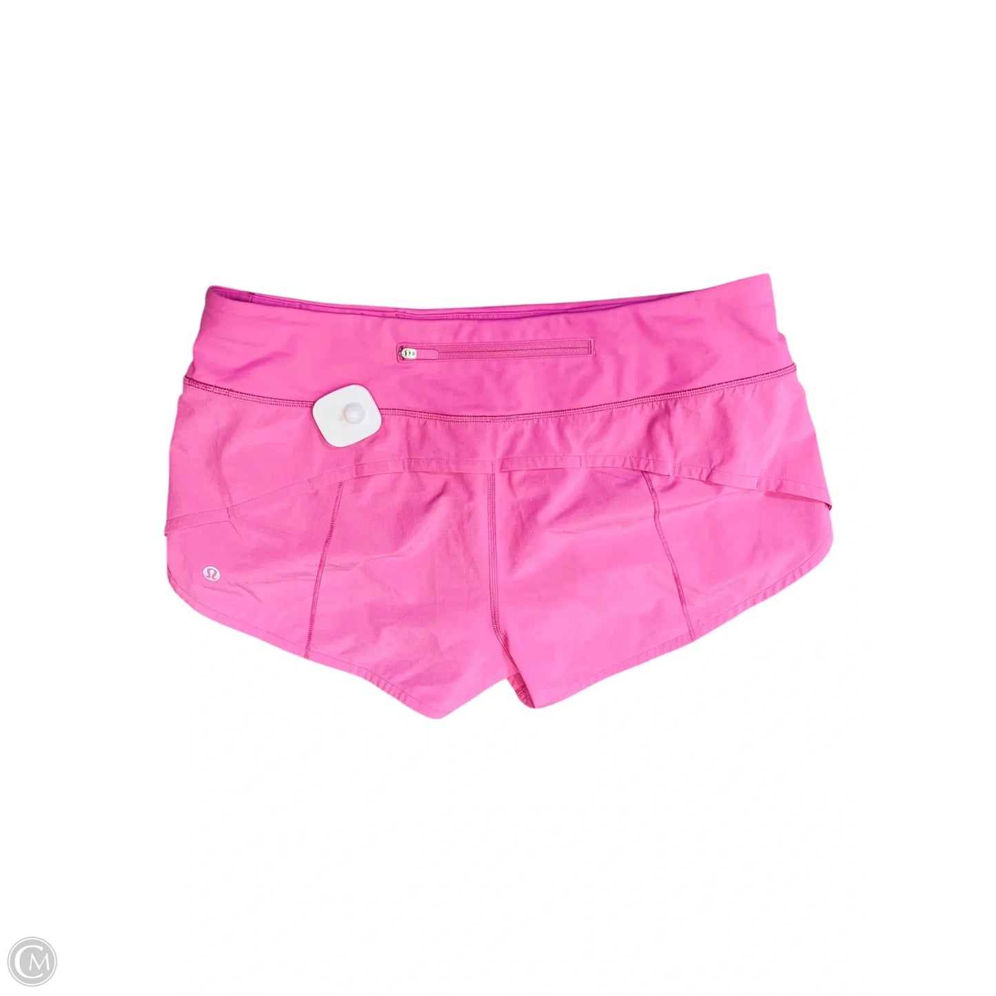 Athletic Shorts By Lululemon In Pink, Size: 8