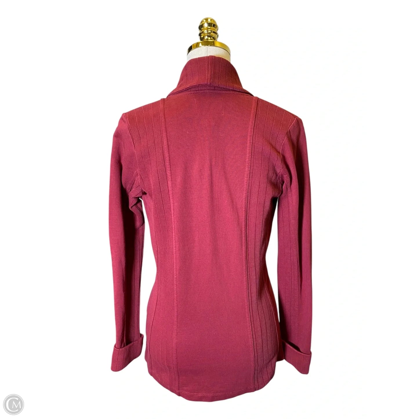 Cardigan By Lucky Lotus In Maroon, Size: S