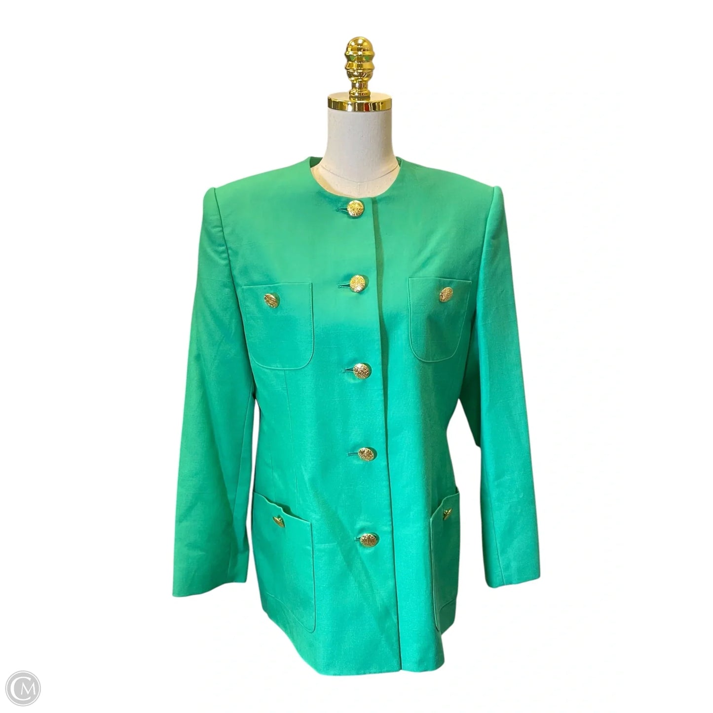 Blazer By Clothes Mentor In Green, Size: 14