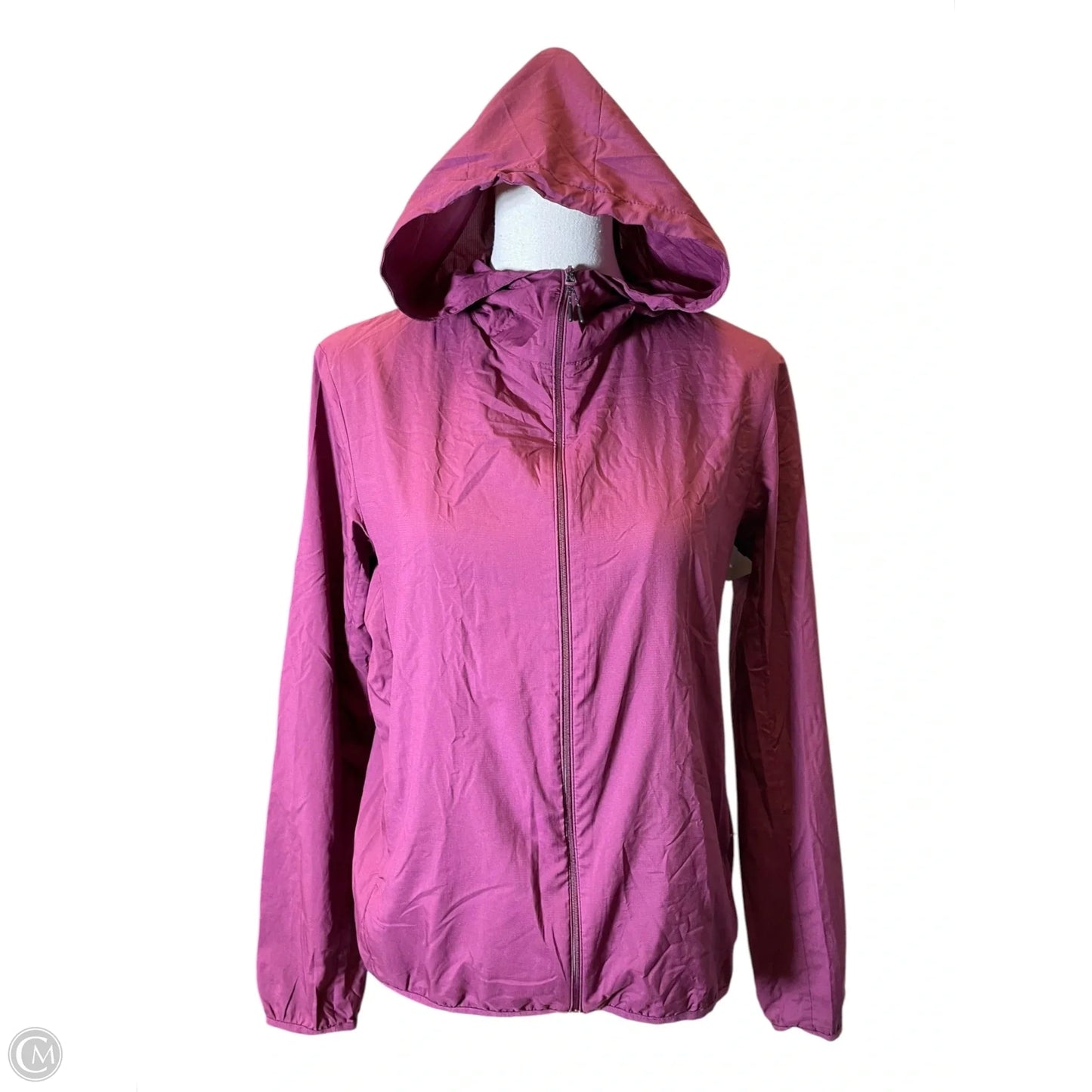 Athletic Jacket By Uniqlo In Maroon, Size: M