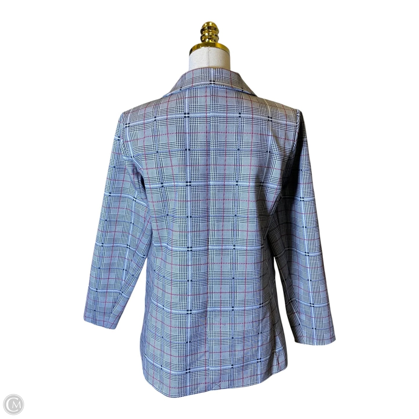 Blazer By Dg2 In Plaid Pattern, Size: S