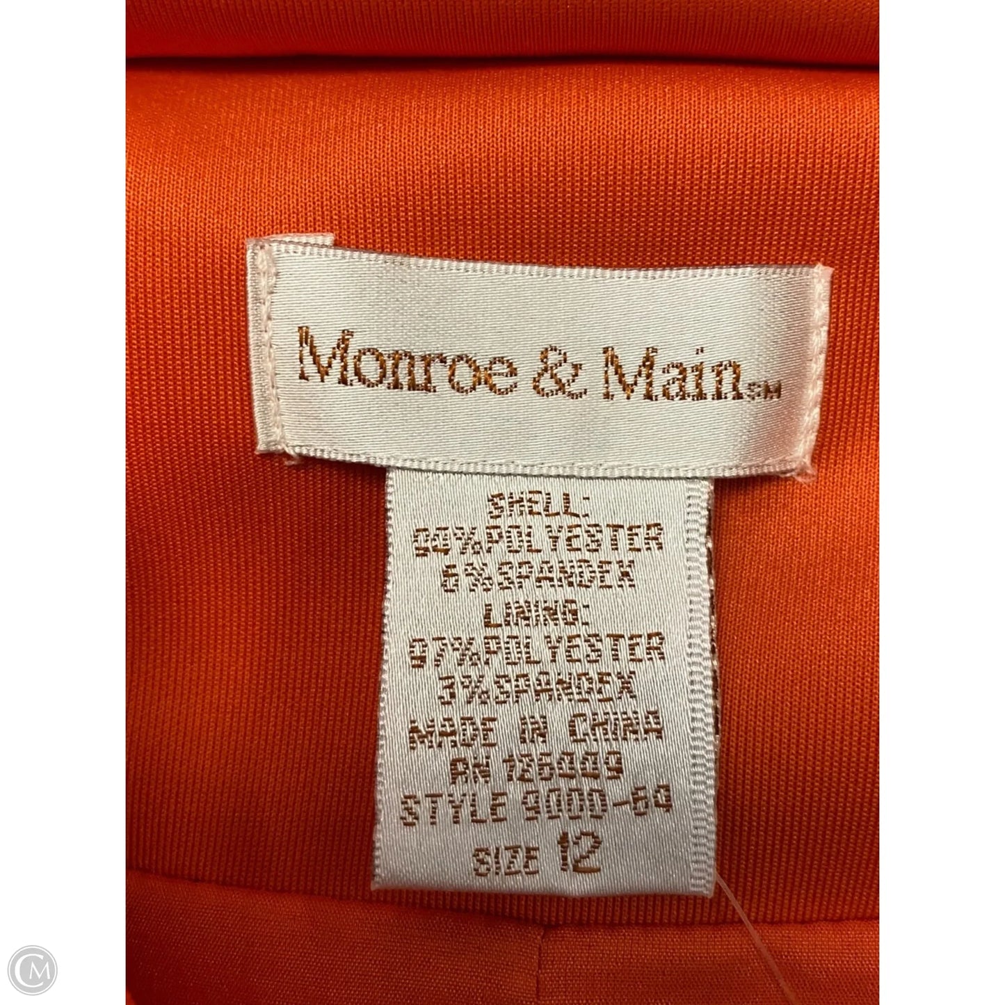 Blazer By Monroe And Main In Orange, Size: 12