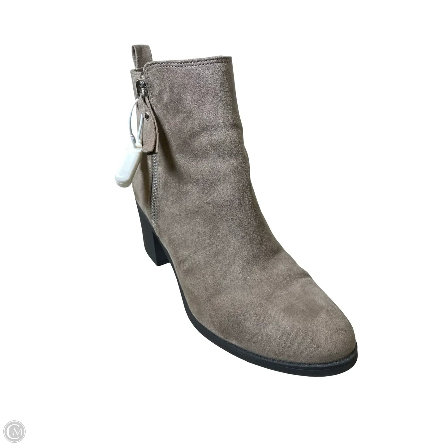 Boots Ankle Heels By H&m In Grey, Size: 7.5