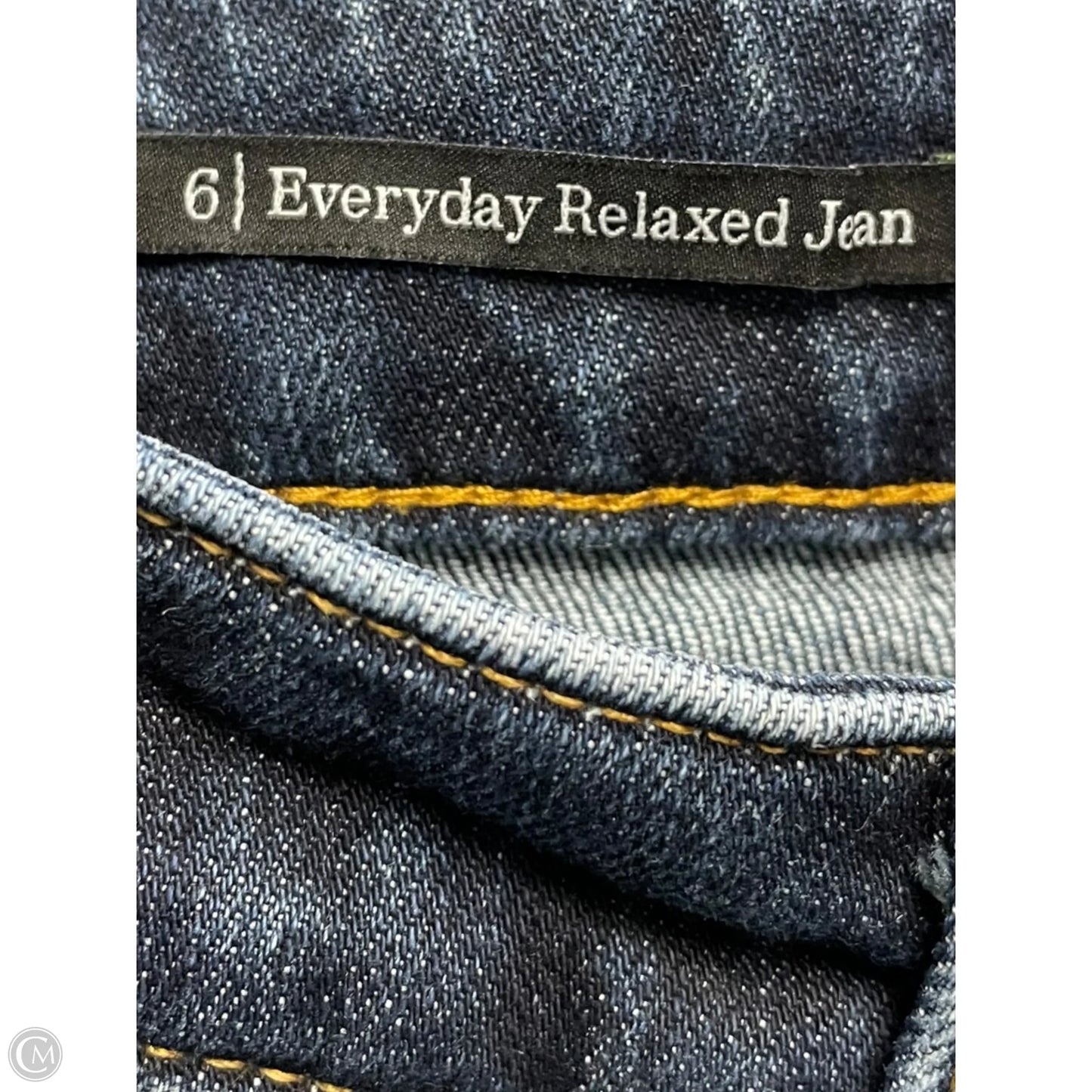 Jeans Straight By Talbots In Blue Denim, Size: 6