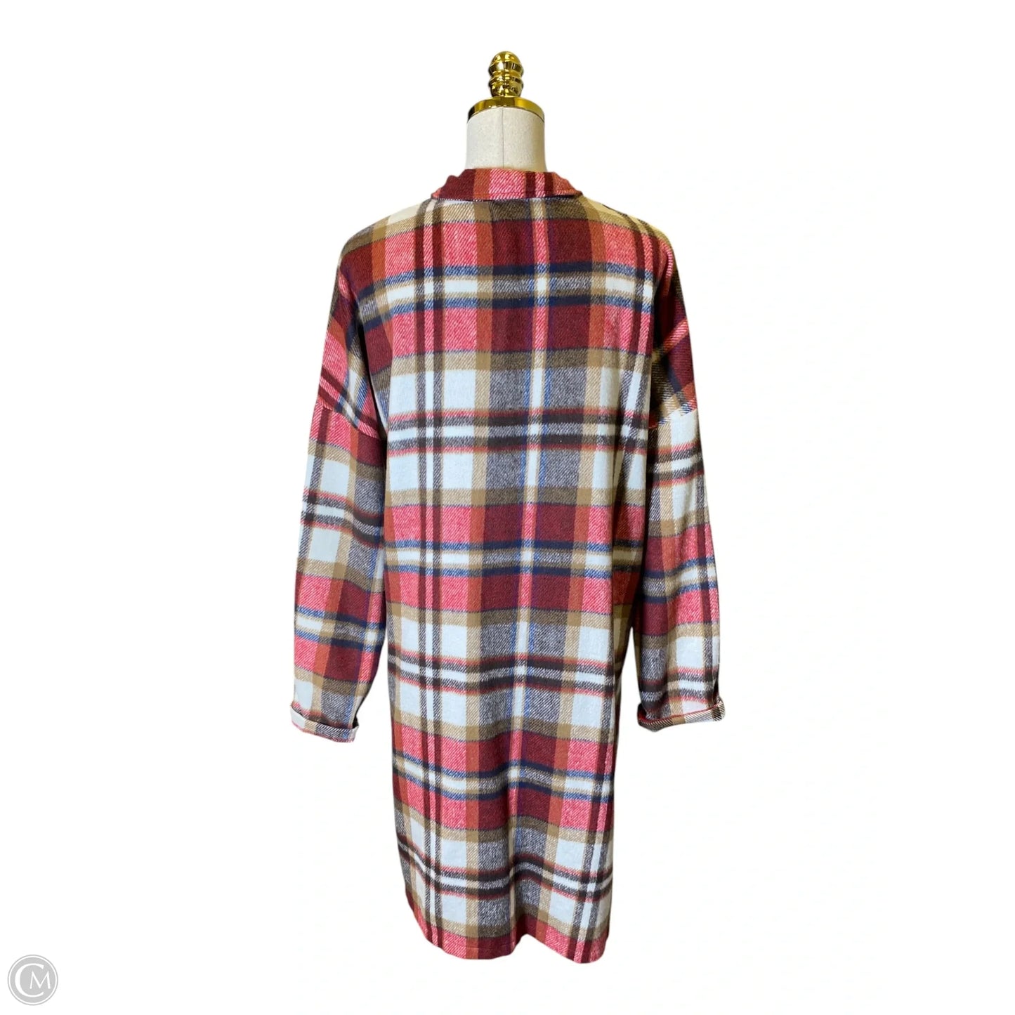 Coat Other By Clothes Mentor In Plaid Pattern, Size: Xxl