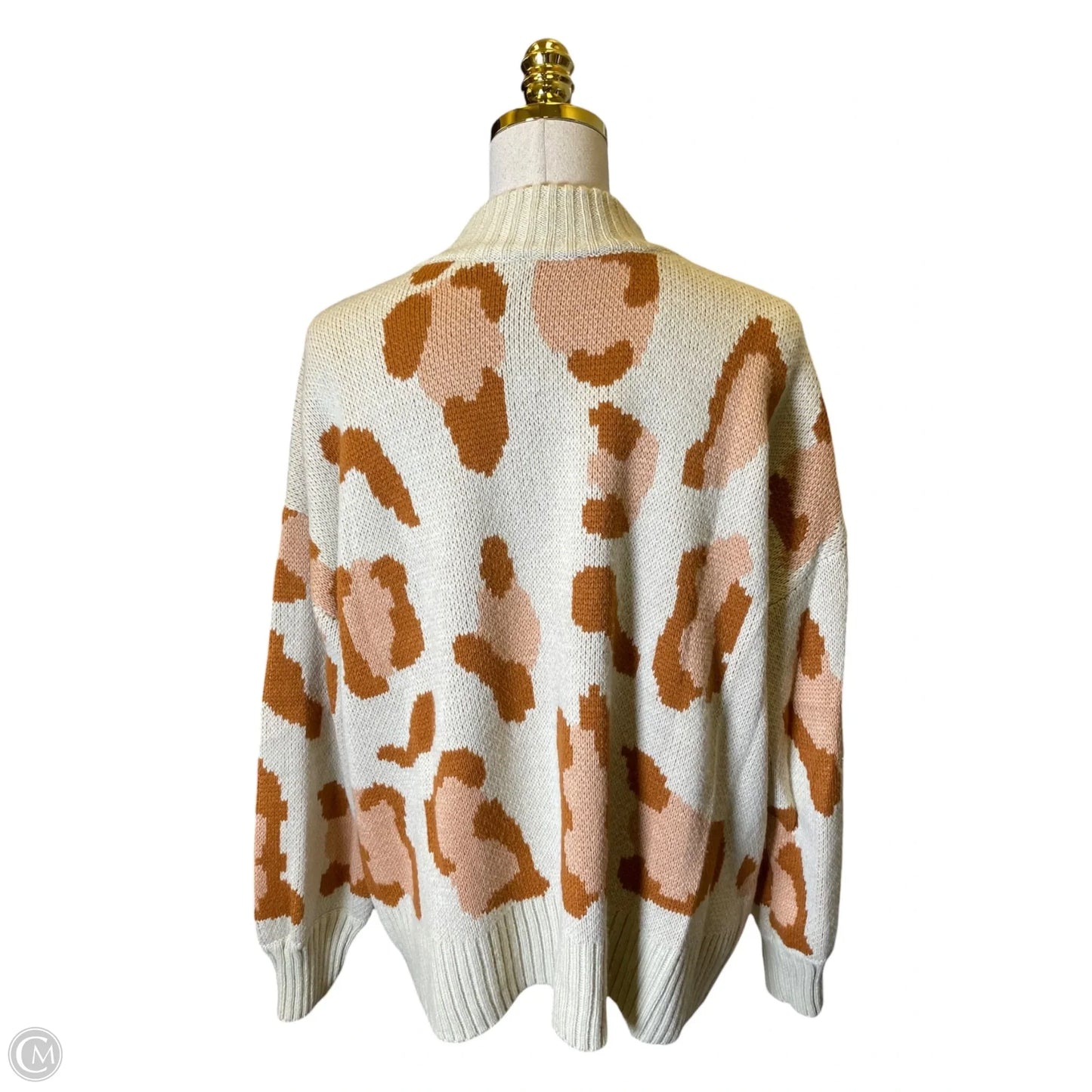 Sweater By Clothes Mentor In Animal Print, Size: Xl