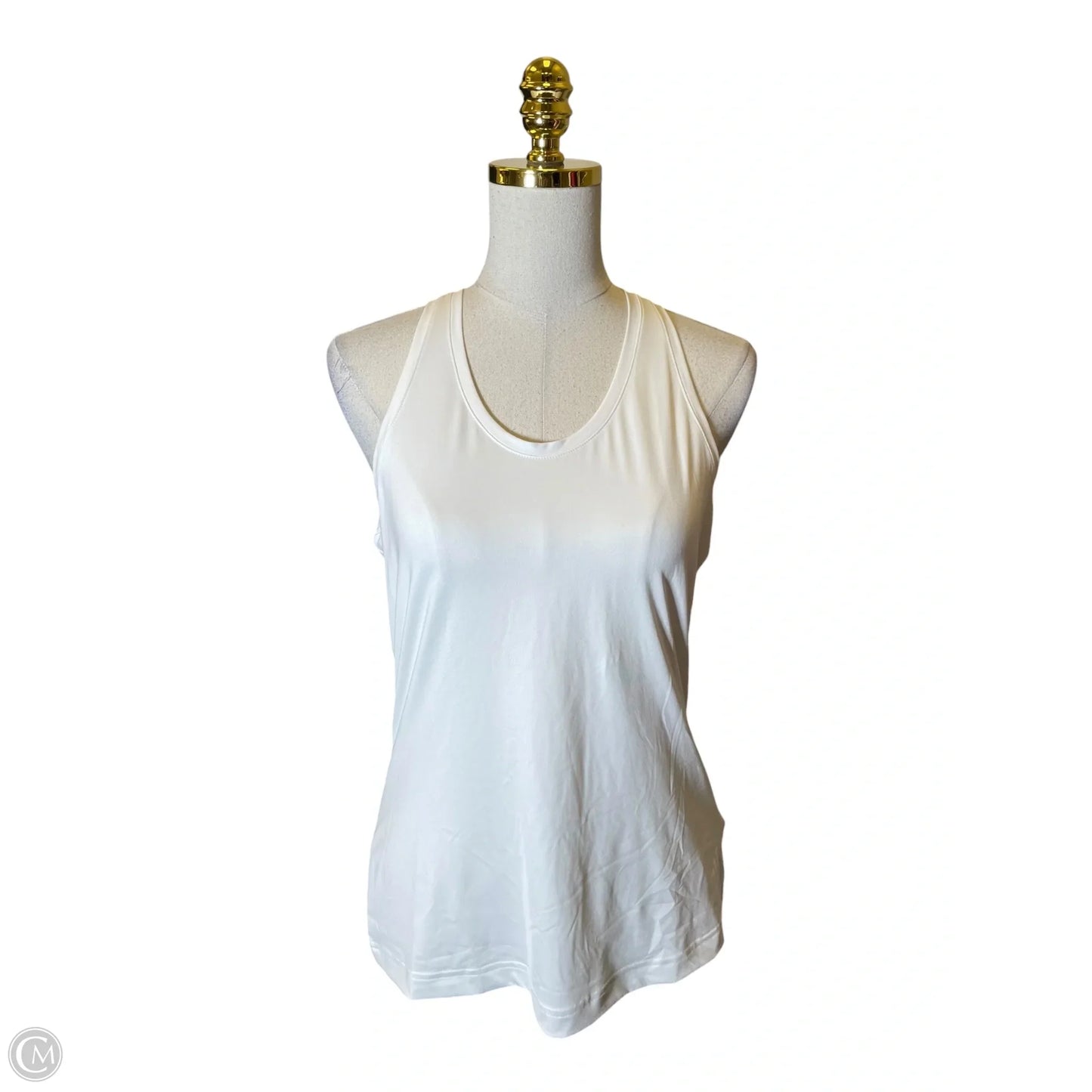 Athletic Tank Top By Adidas In White, Size: M
