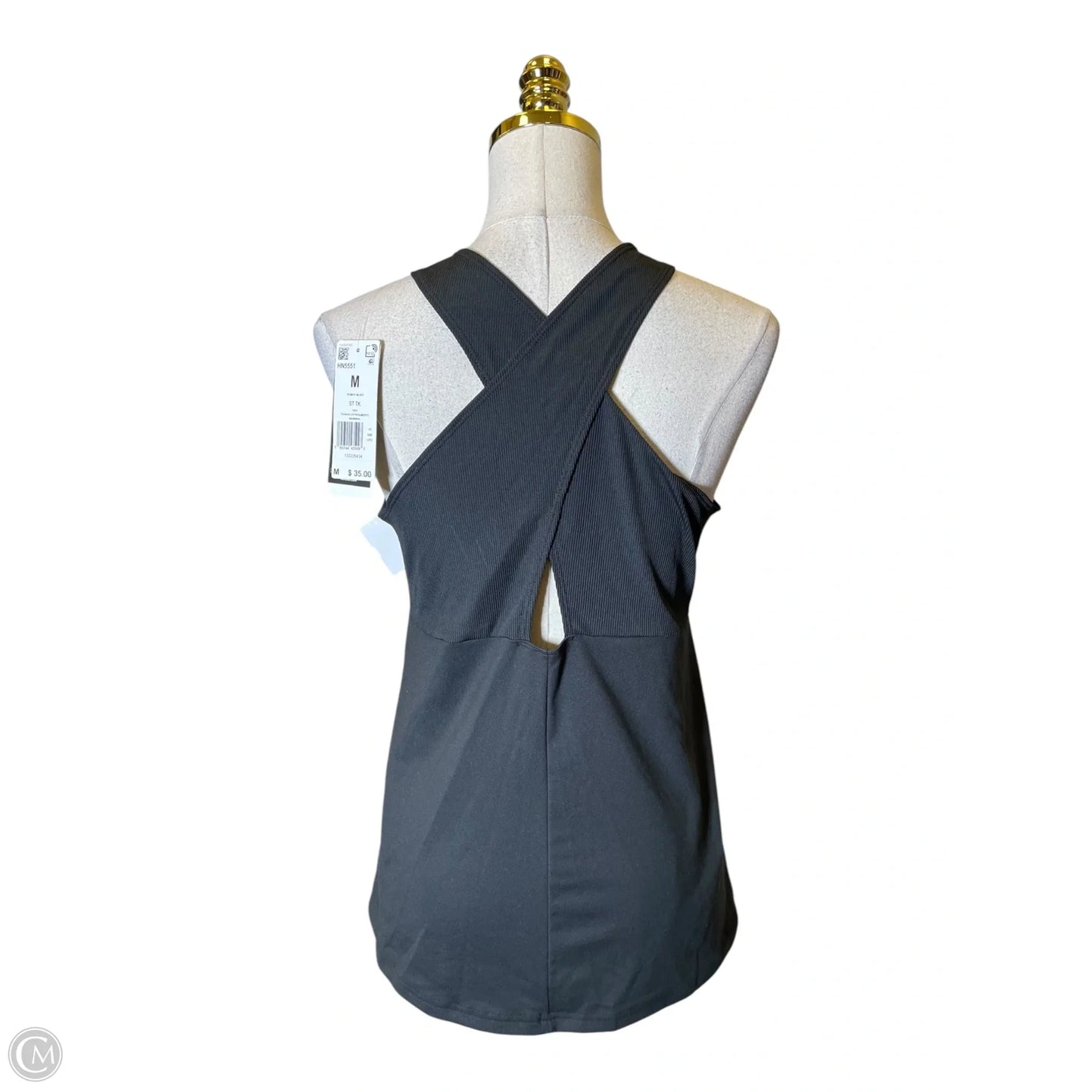 Athletic Tank Top By Adidas In Black, Size: M