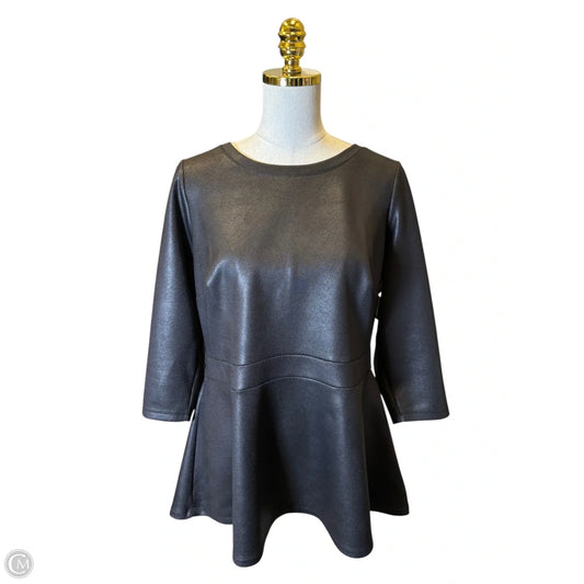 Top 3/4 Sleeve By Lane Bryant In Black, Size: 16