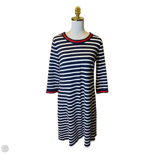 Dress Casual Midi By Talbots In Striped Pattern, Size: Xl