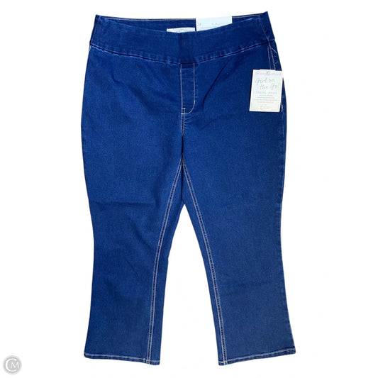 Jeans Straight By Cato In Blue Denim, Size: 14