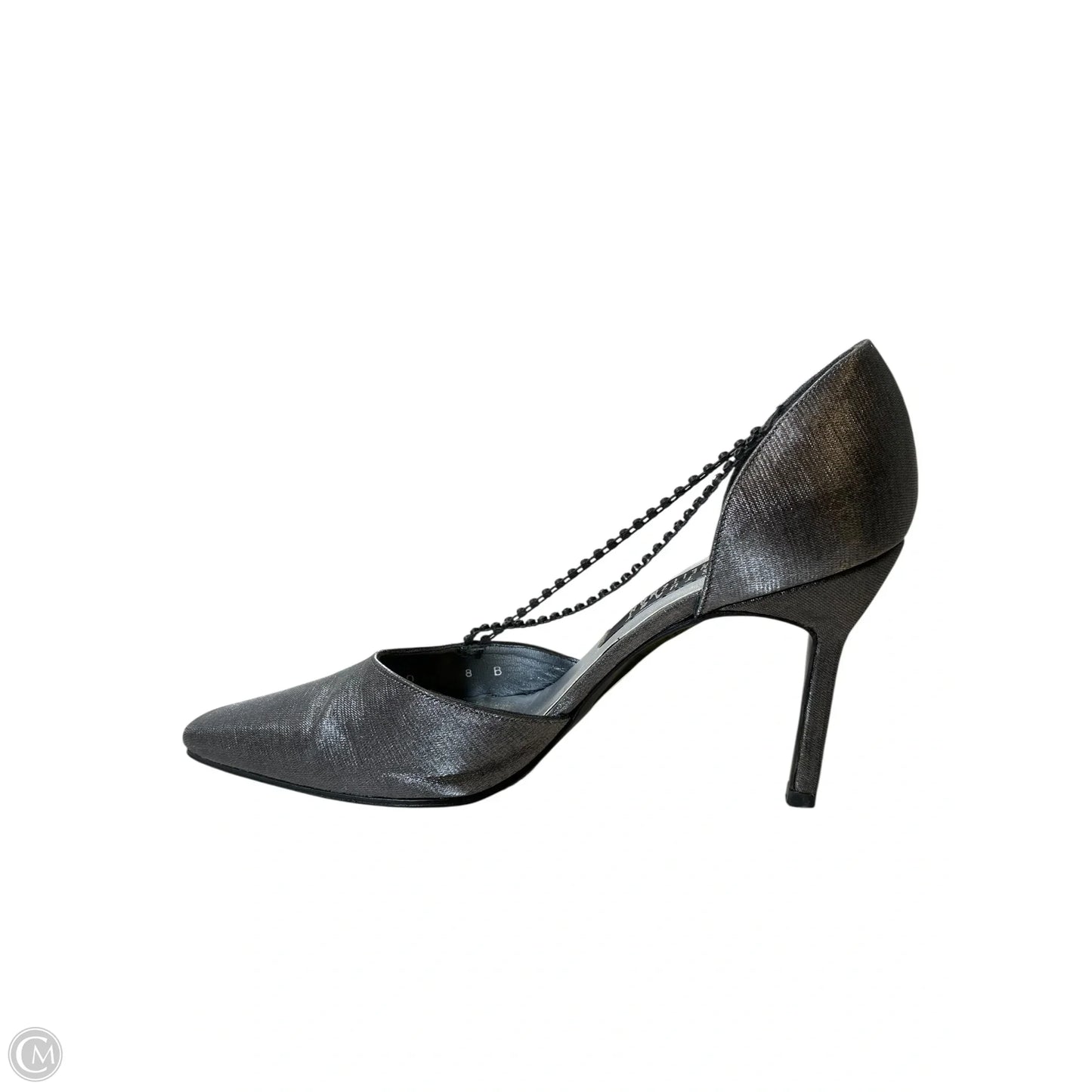 Shoes Designer By Stuart Weitzman In Silver, Size: 8