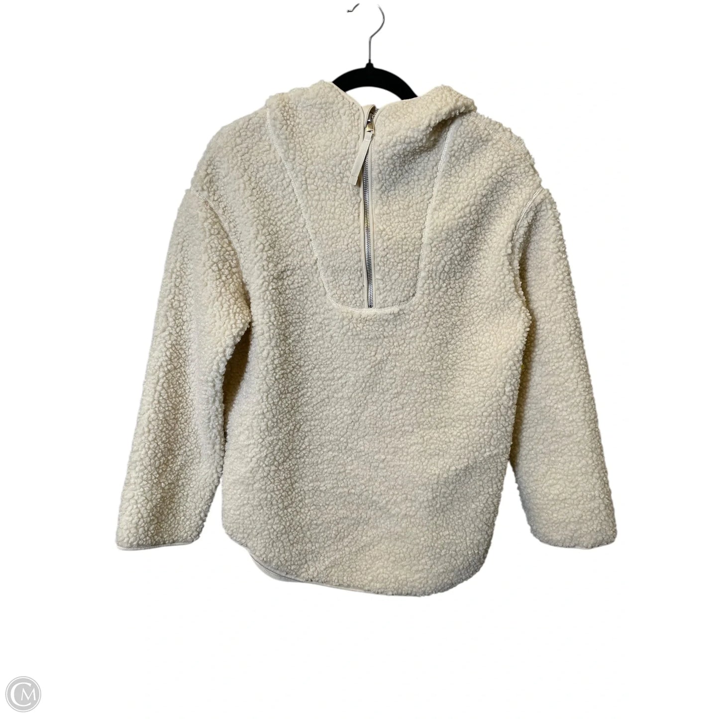 Jacket Faux Fur & Sherpa By H&m In Cream, Size: Xs