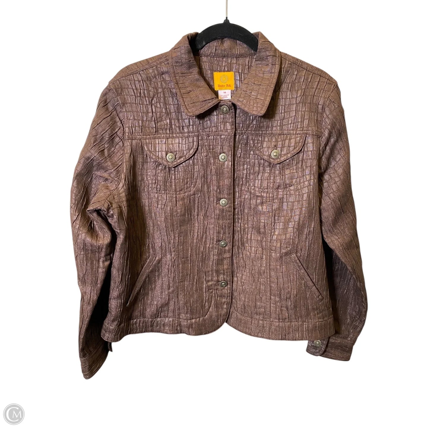 Jacket Other By Ruby Rd In Brown, Size: 14