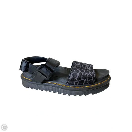 Sandals Heels Platform By Dr Martens In Black, Size: 10