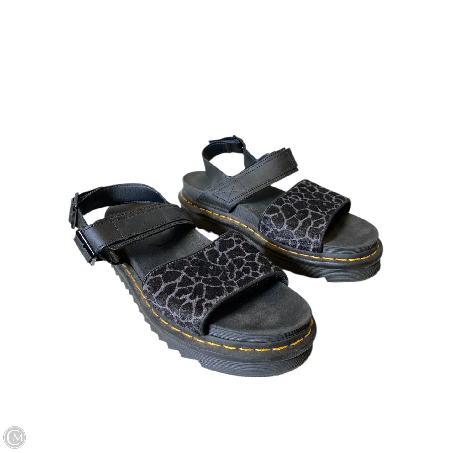 Sandals Heels Platform By Dr Martens In Black, Size: 10