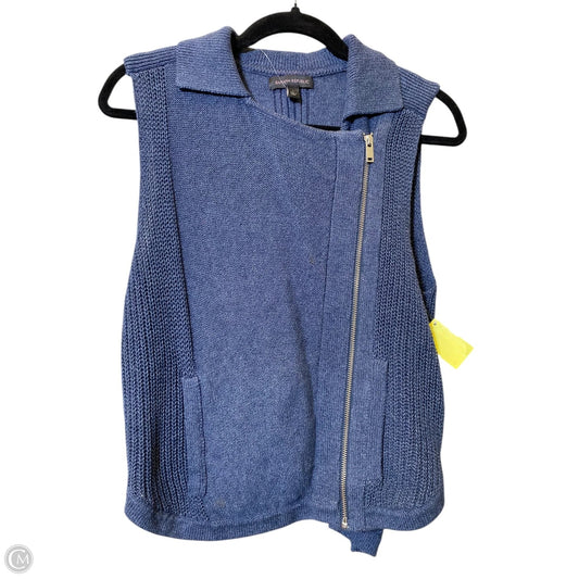 Vest Sweater By Banana Republic In Blue, Size: S