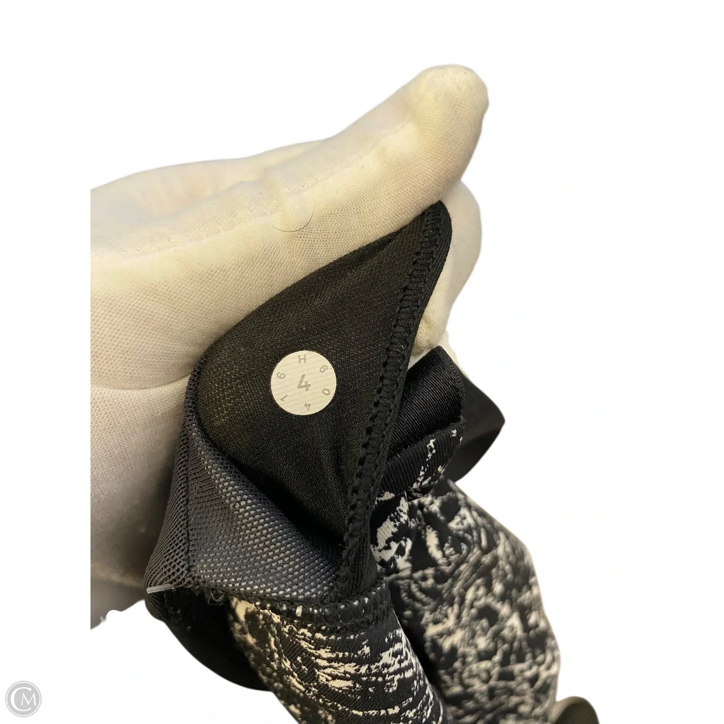 Athletic Bra By Lululemon In Black & Grey, Size: 4