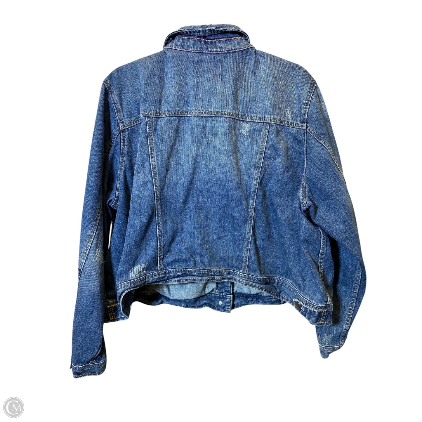 Jacket Denim By Bongo In Blue Denim, Size: 3x