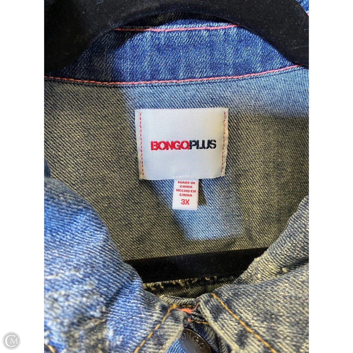 Jacket Denim By Bongo In Blue Denim, Size: 3x