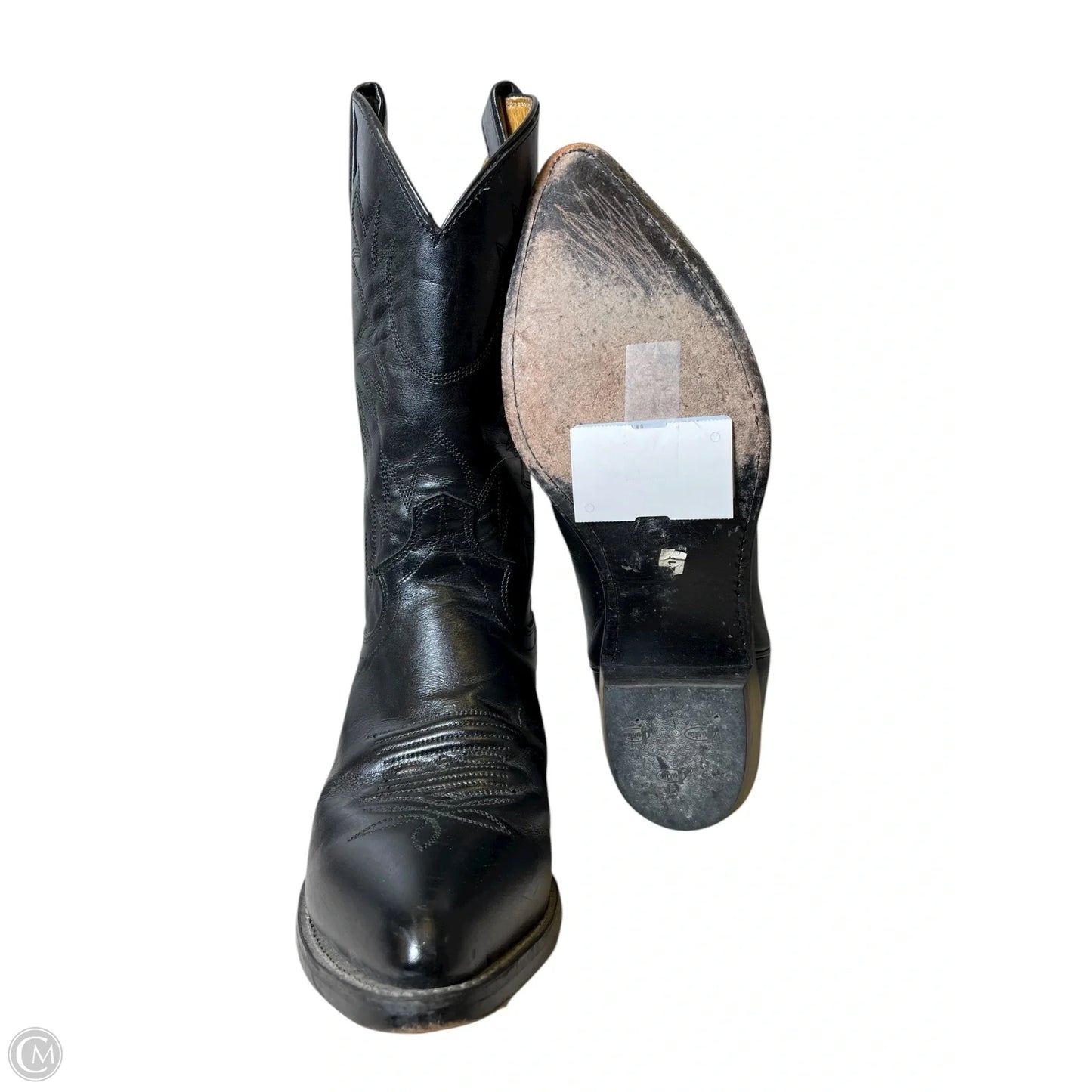 Boots Western By Justin In Black, Size: 8