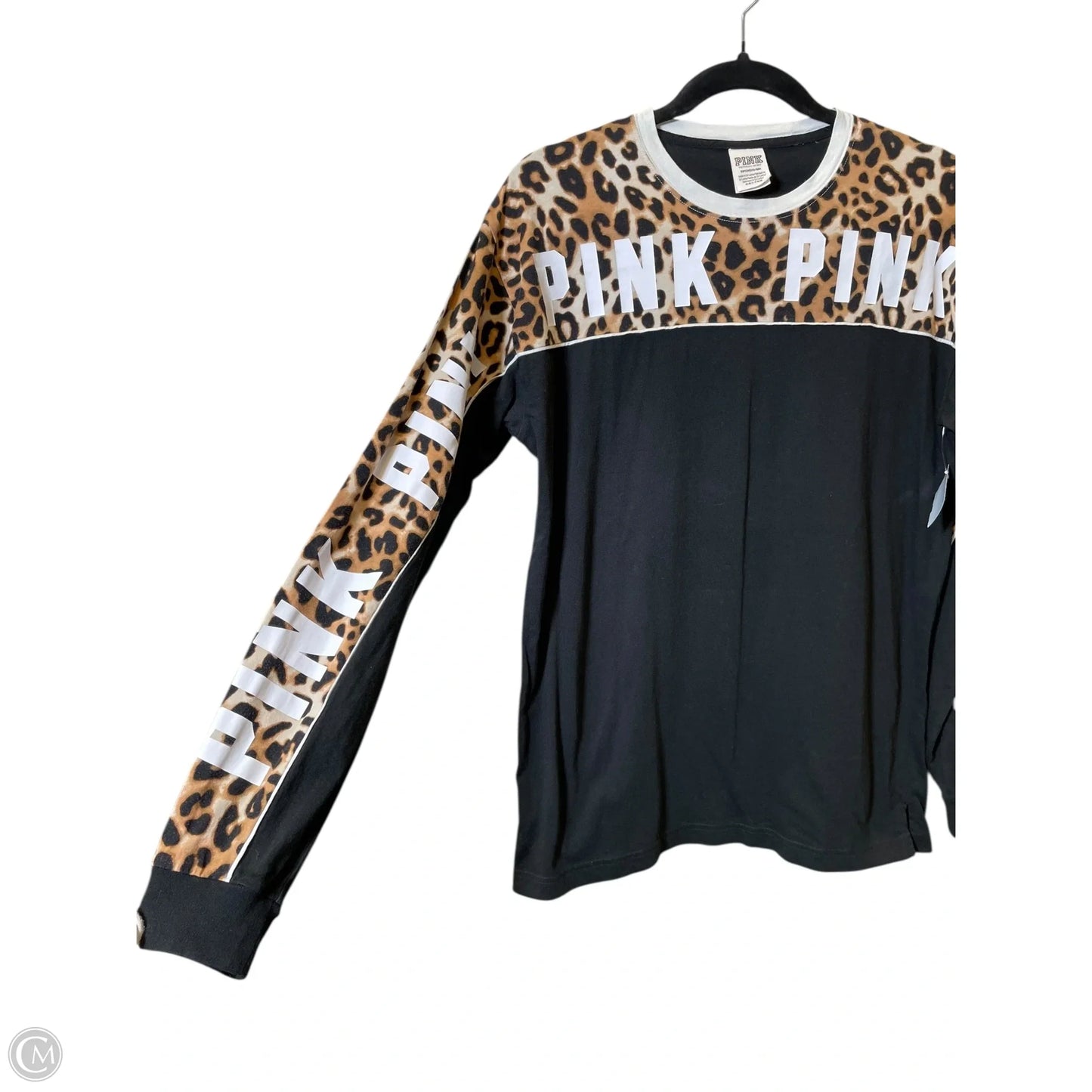 Top Long Sleeve By Pink In Animal Print, Size: S