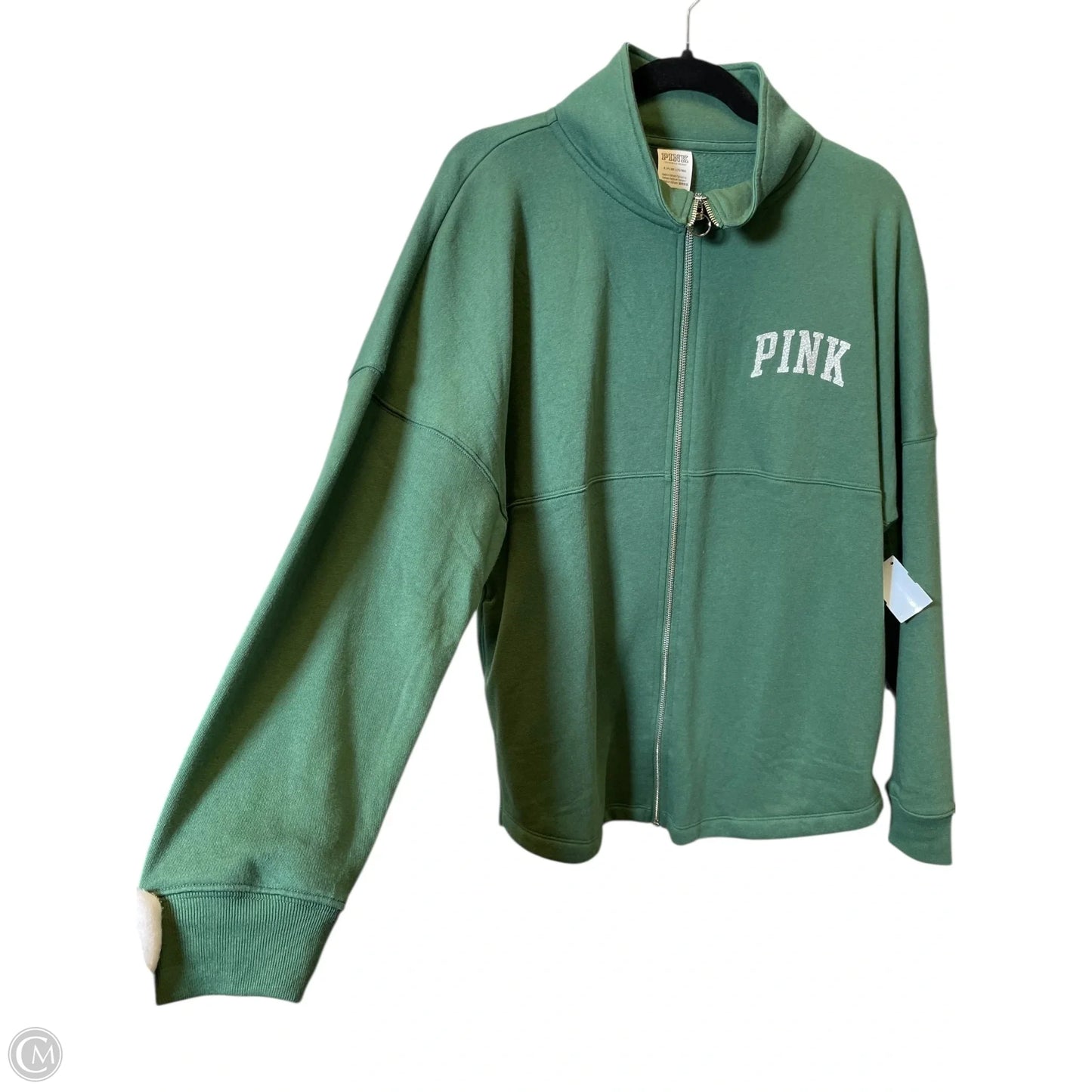 Sweatshirt Crewneck By Pink In Green, Size: S