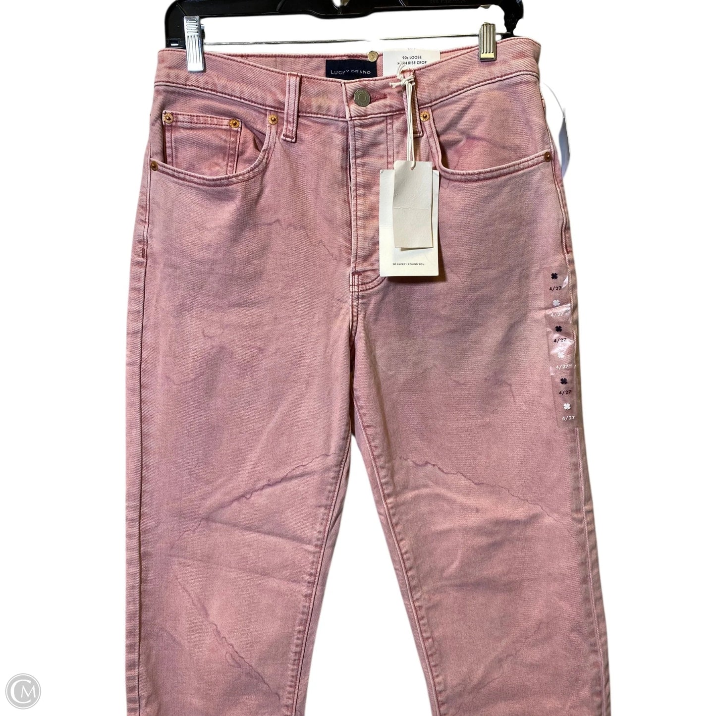 Pants Cropped By Lucky Brand In Pink, Size: 4
