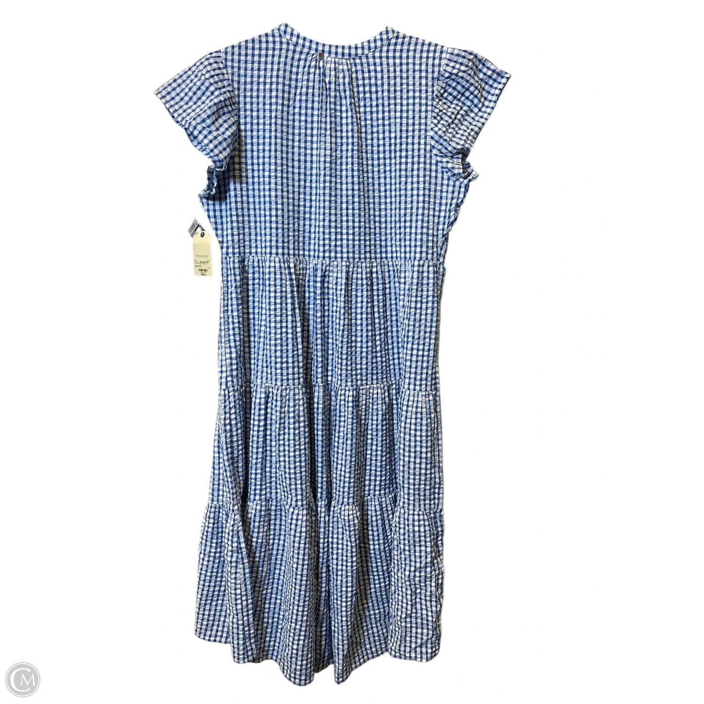 Dress Casual Maxi By St Johns Bay In Blue & White, Size: S