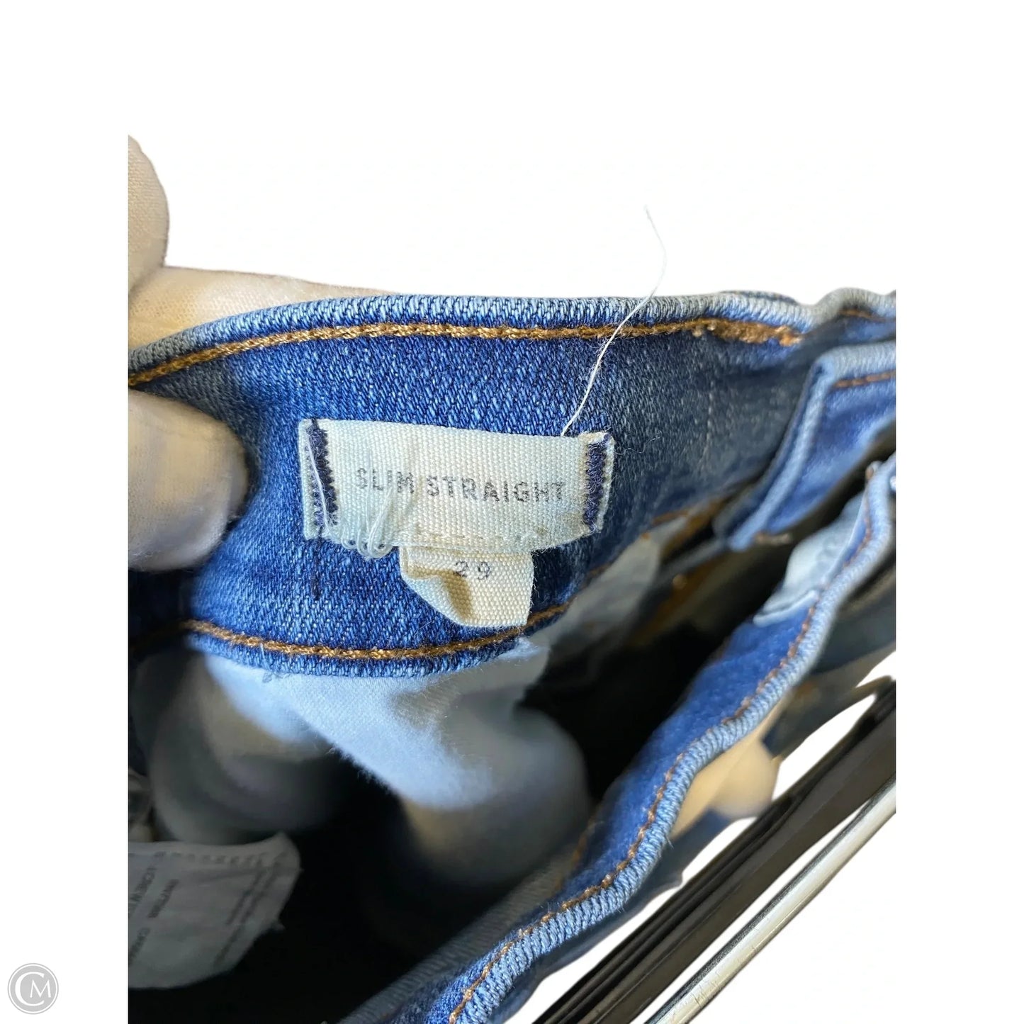 Jeans Straight By Madewell In Blue Denim, Size: 8