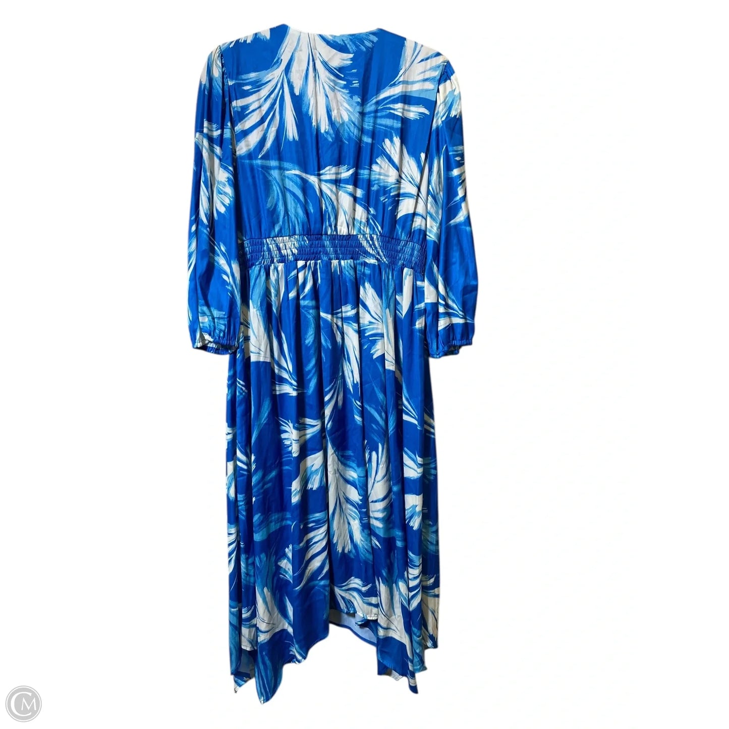 Dress Casual Maxi By Cupio In Blue & White, Size: L