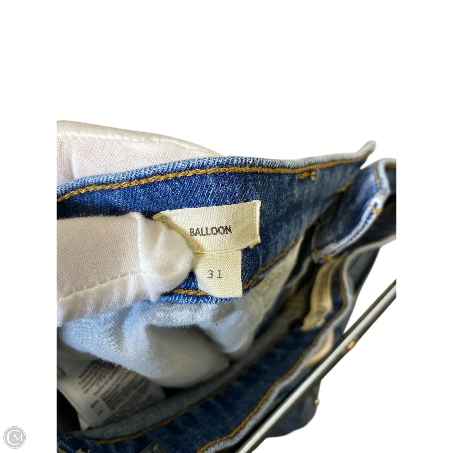 Jeans Straight By Madewell In Blue Denim, Size: 12