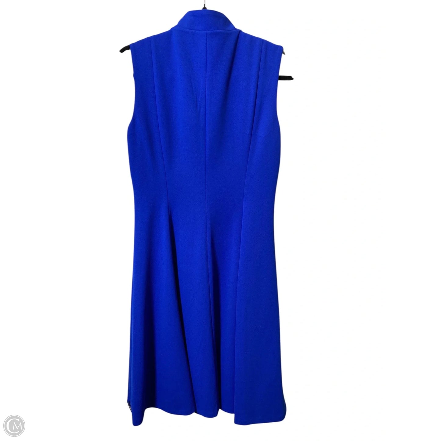 Dress Casual Midi By Calvin Klein In Blue, Size: 8