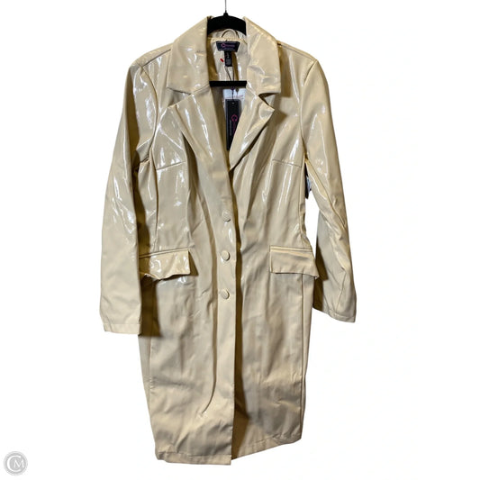Jacket Moto By C Wonder In Cream, Size: L