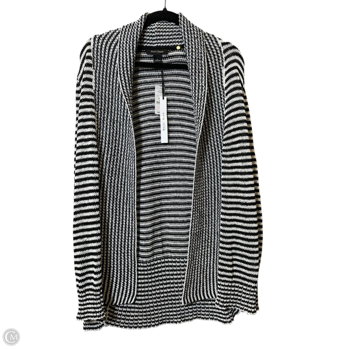Cardigan By White House Black Market In Black & White, Size: L