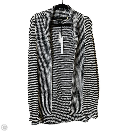 Cardigan By White House Black Market In Black & White, Size: L