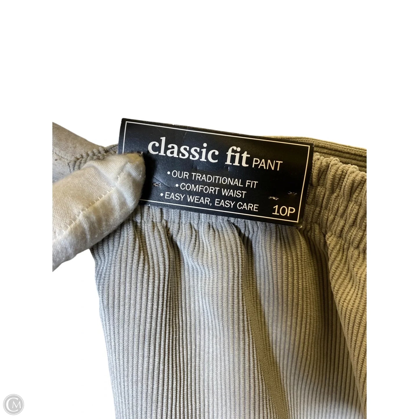 Pants Corduroy By Alfred Dunner In Grey, Size: 10
