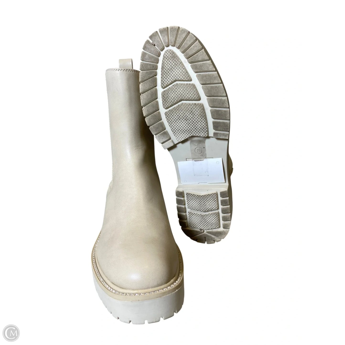 Boots Combat By Time And Tru In Cream, Size: 8