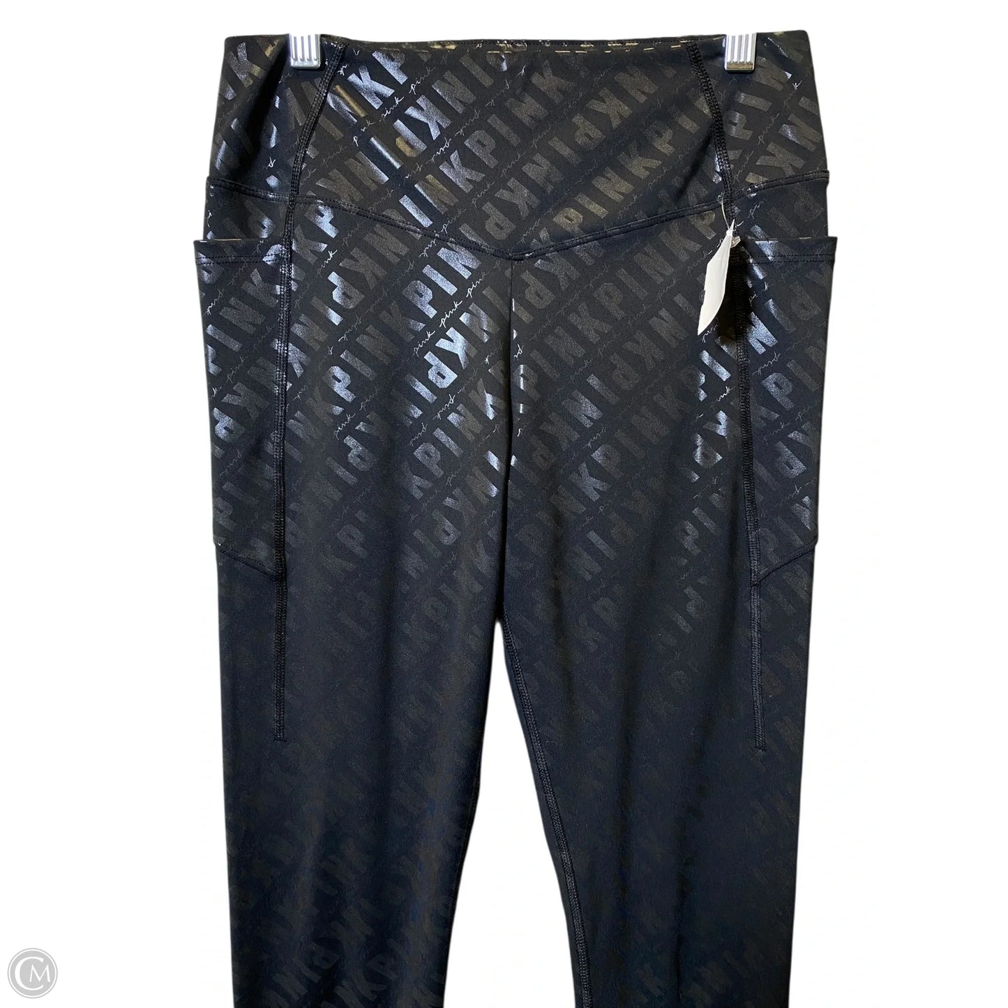 Athletic Leggings By Pink In Black, Size: M