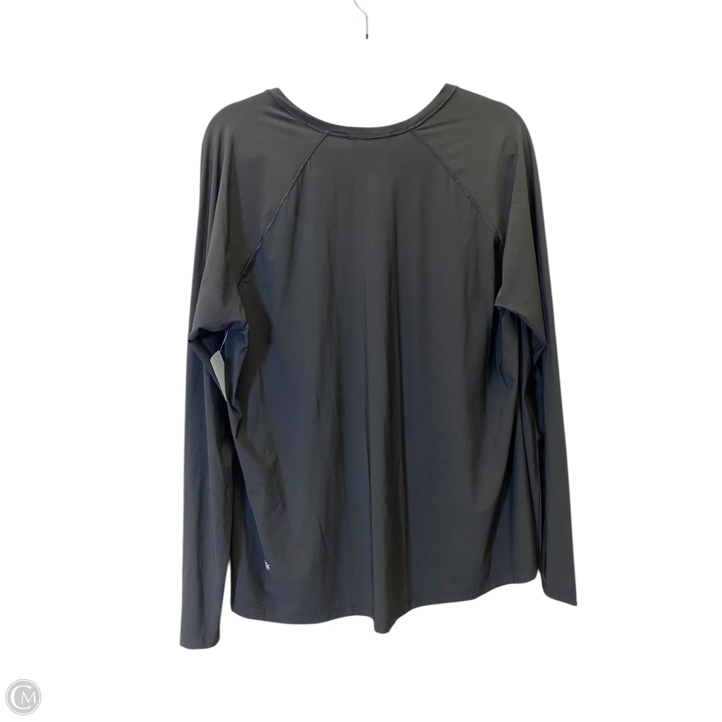 Athletic Top Long Sleeve Collar By Athleta In Black, Size: Xl