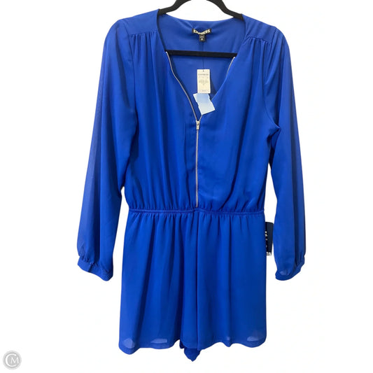 Romper By Express In Blue, Size: M